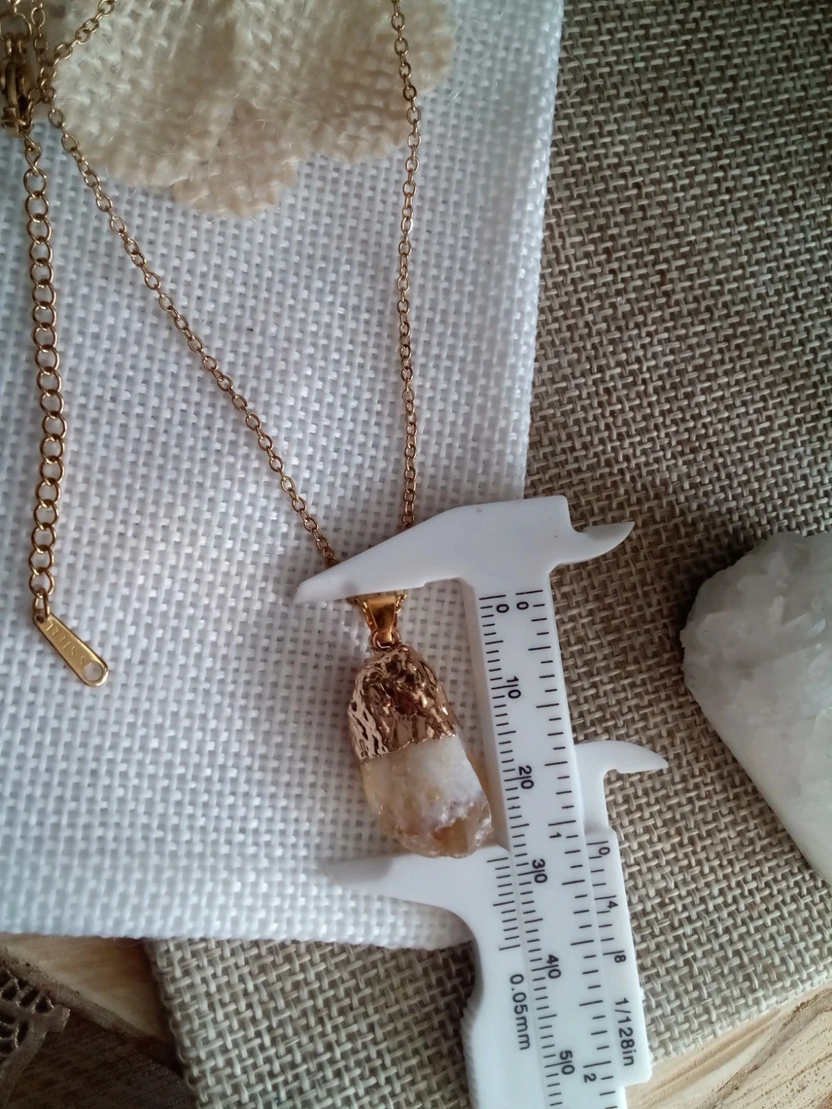 Collier pierre de citrine 💛. – photo 2